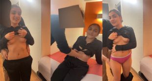 Slim NRI Babe Boobs And Ass Pressed By White Bf