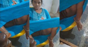 Kannada Aunty Sitting On Chair